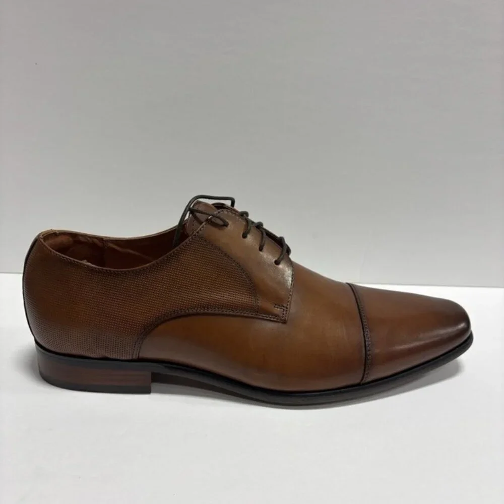 Florsheim Men’s Scottsdale Cap Toe Dress Shoes Tan, Size 12 EE